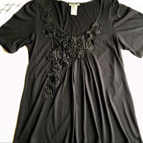 Jigsaw London Flower Embellished Top - Picture 1 of 5